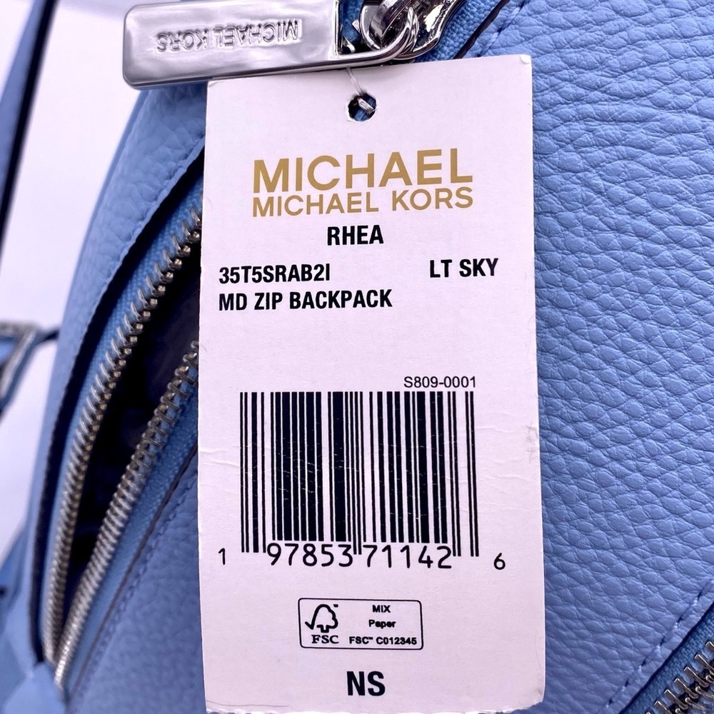 Michael Kors Blue Backpack with Patches - Picture 12 of 15